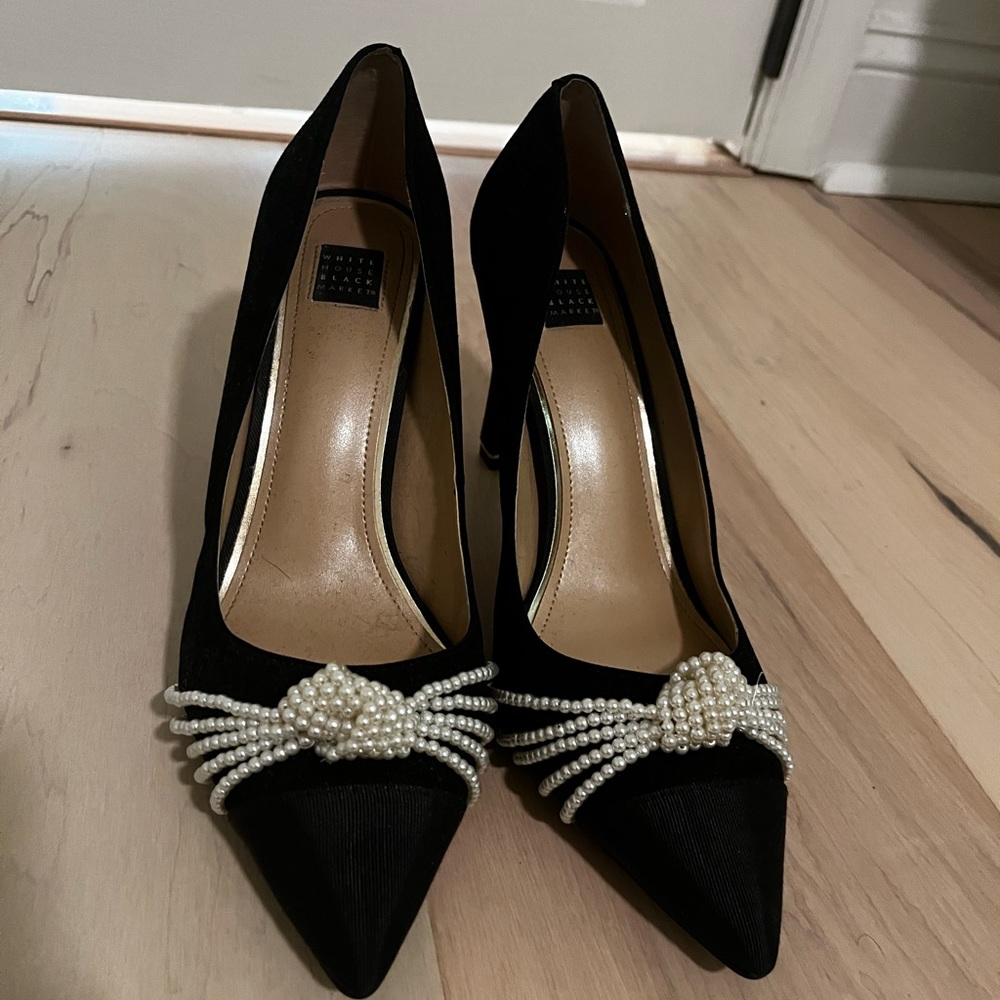 White House Black Market Pearl Heels